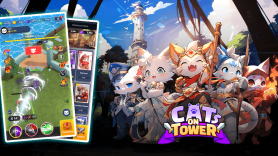 Baixar Tower Cat Battle: Idle Cat RPG para Android