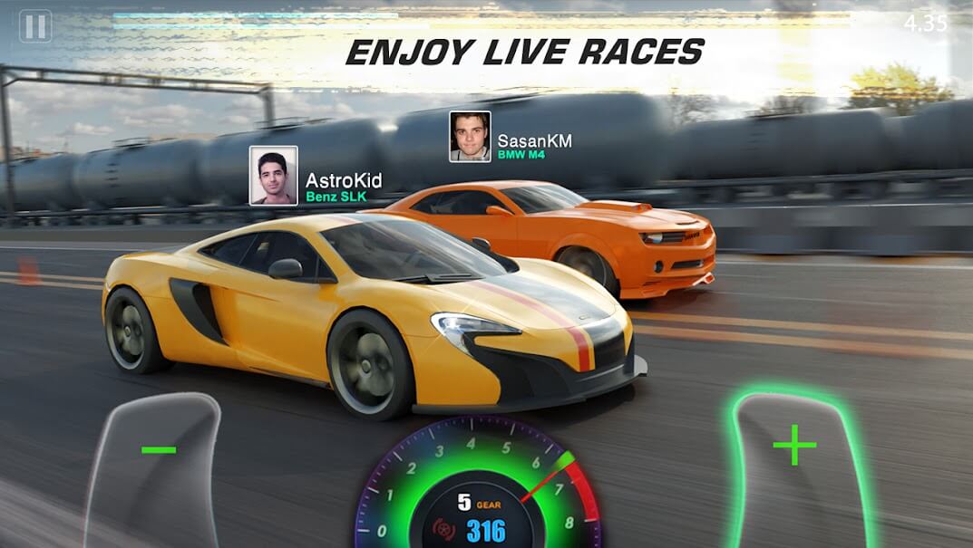 jogar GT Club: Car Drag Racing, CSR