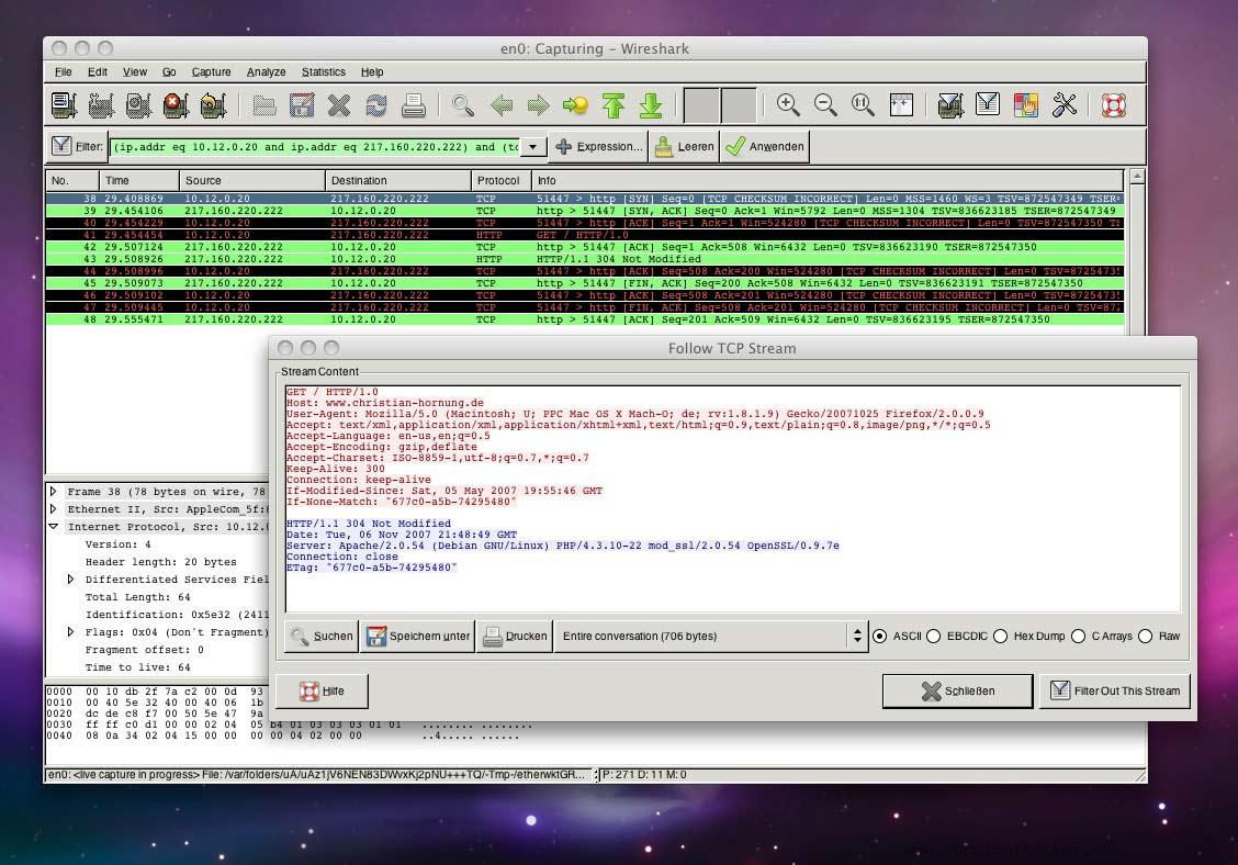 install wireshark on mac os x