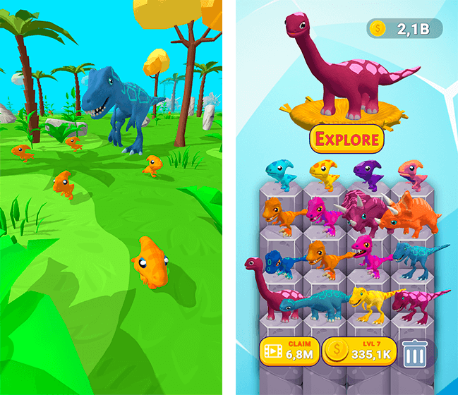 jogar Dino Evolution: Evolua dinos