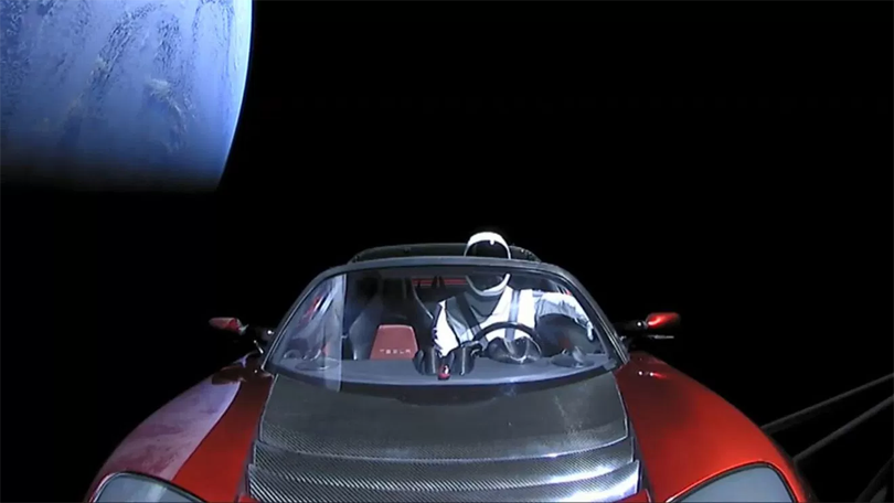 Tesla no espaço tem 11% de chance de colidir com a Terra