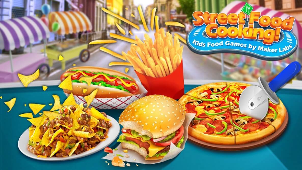 jogar Street Food Stand Cooking Game for Girls