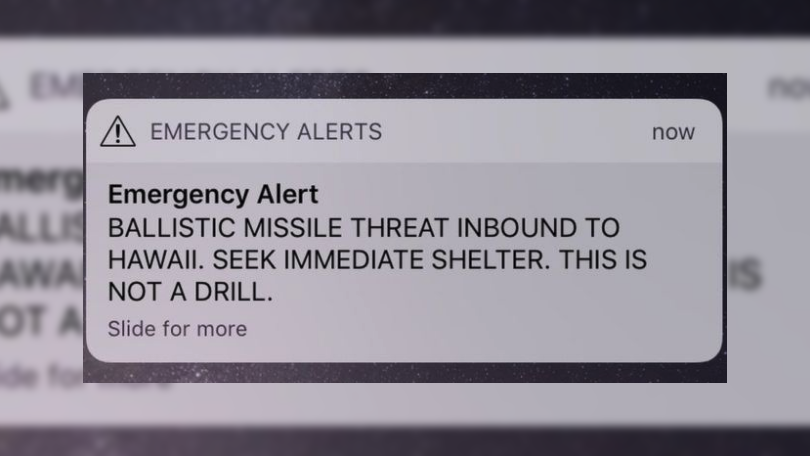 Alerta falso de míssil coloca Havaí em pânico