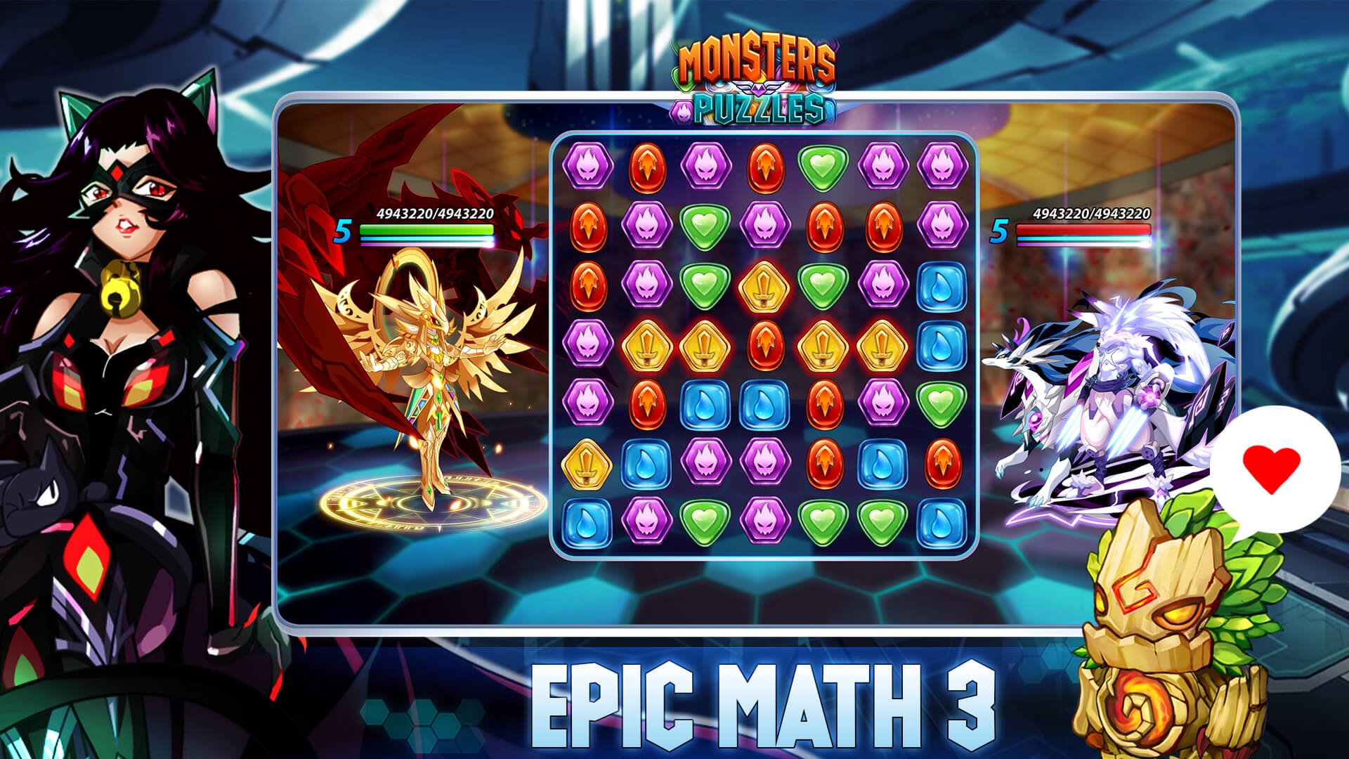 jogar Monsters & Puzzles: God Battle