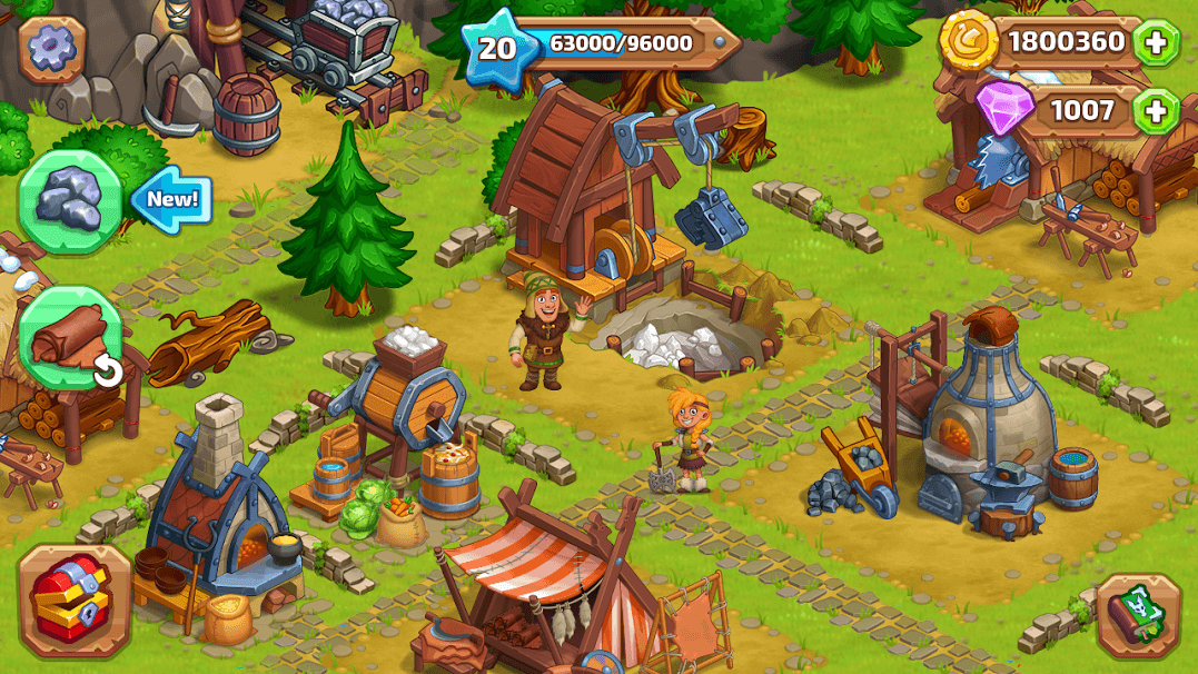 jogar Vikings and Dragon Island Farm