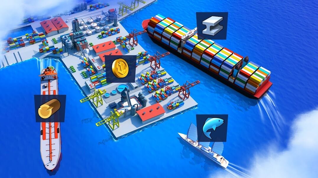 jogar Sea Port: Manage Ship Tycoon