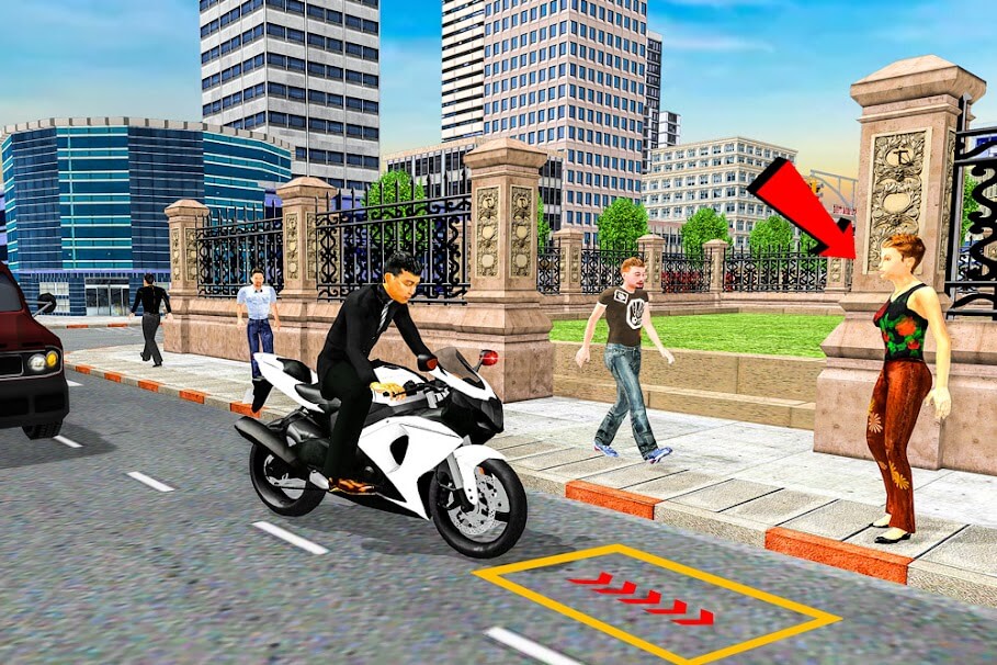 jogar Bike Taxi Simulator: Passenger Transport Game