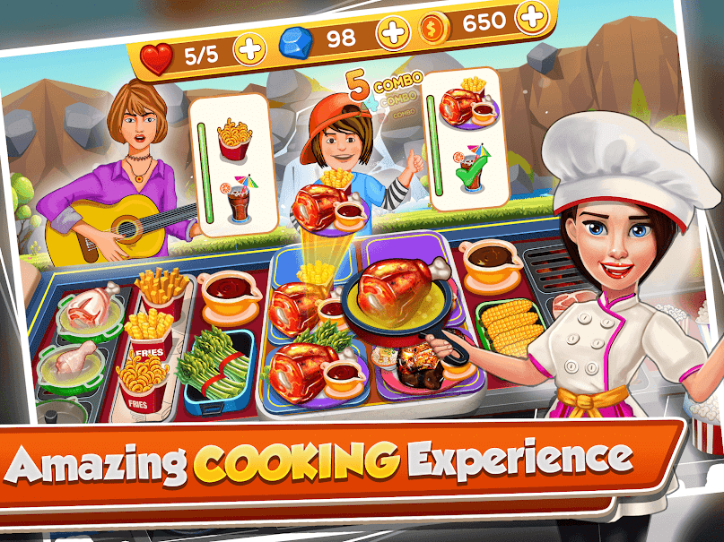 jogar Cooking Crush Fun Cooking Game