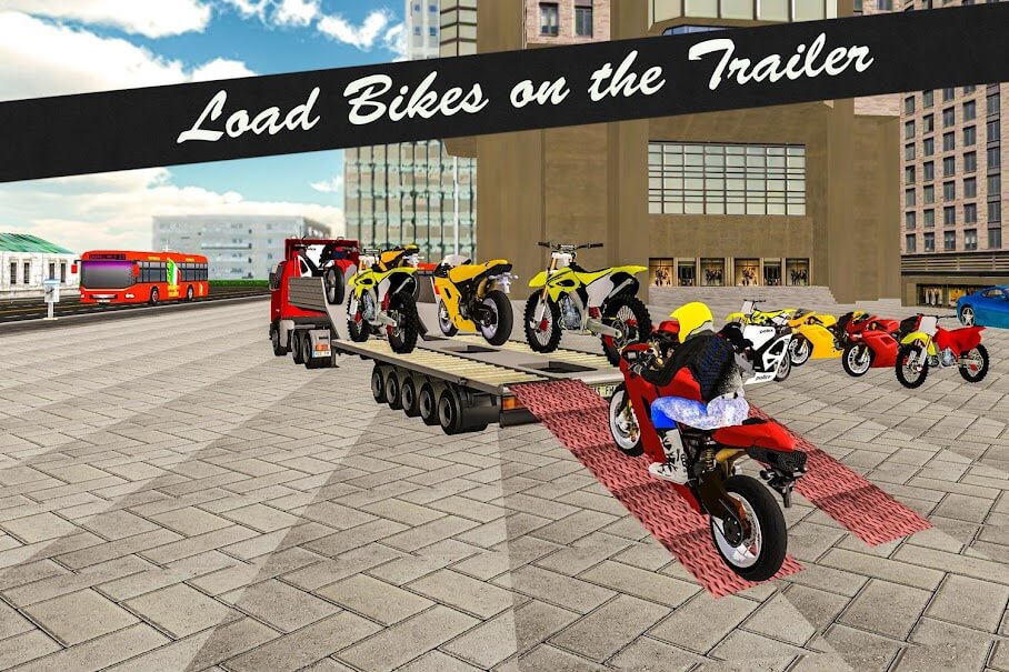 jogar Bike Transport Truck 3D