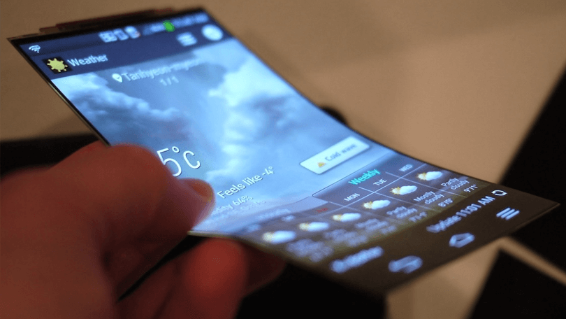 Samsung cria tela flexível inquebrável