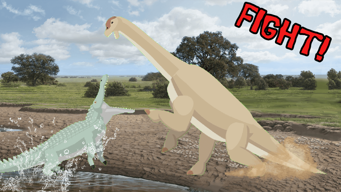  jogar T-Rex Fights Dinosaurs