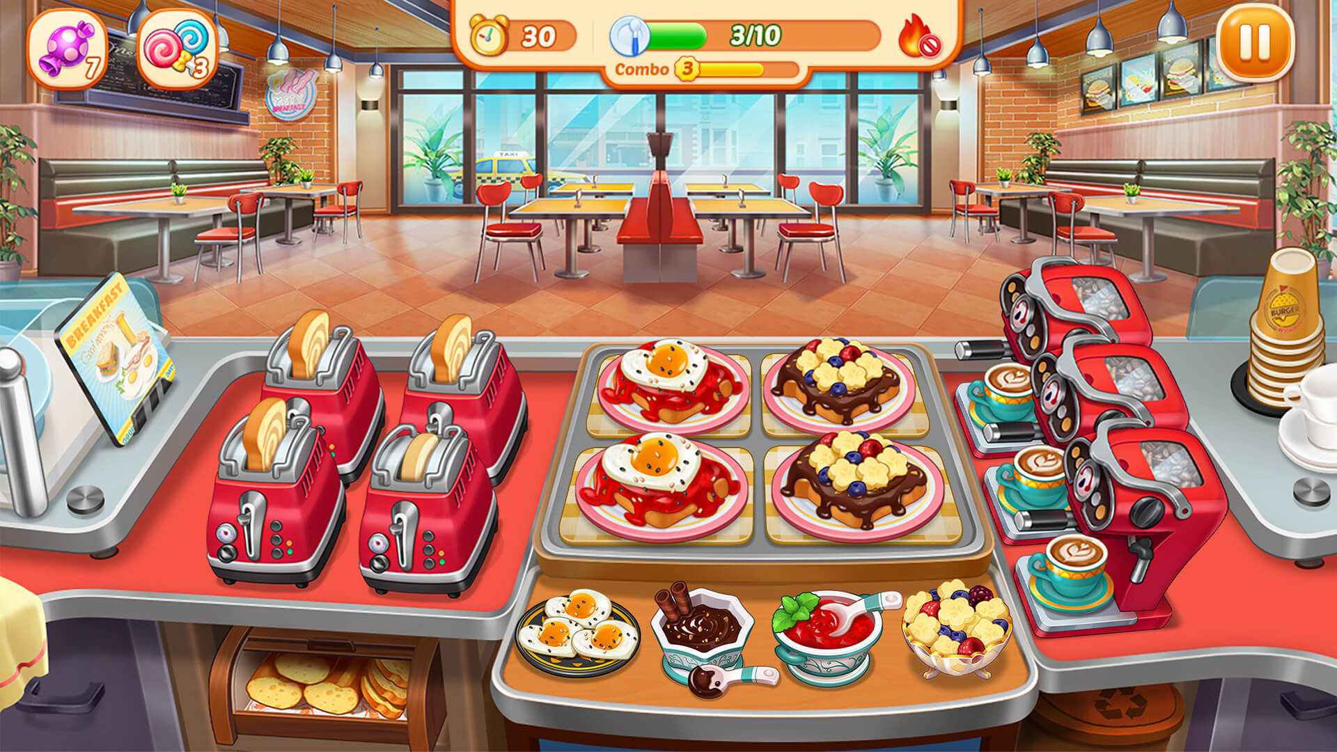 jogar Crazy Diner: Cooking Game