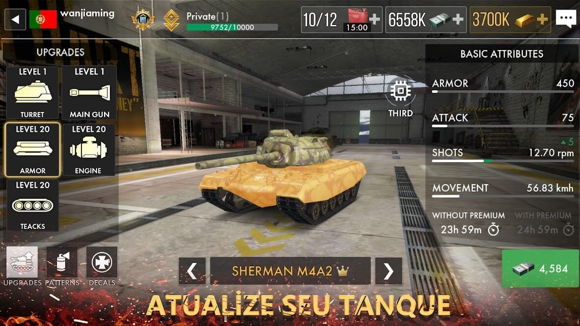 jogar Tank Warfare: PvP Blitz Game