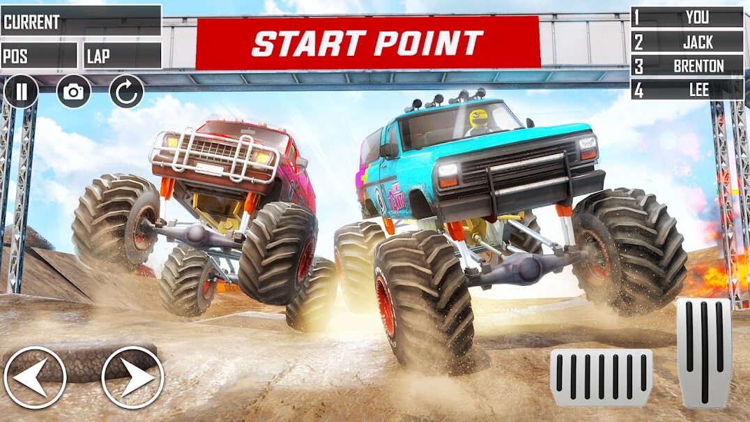 jogar gratis Monster Truck Race Game