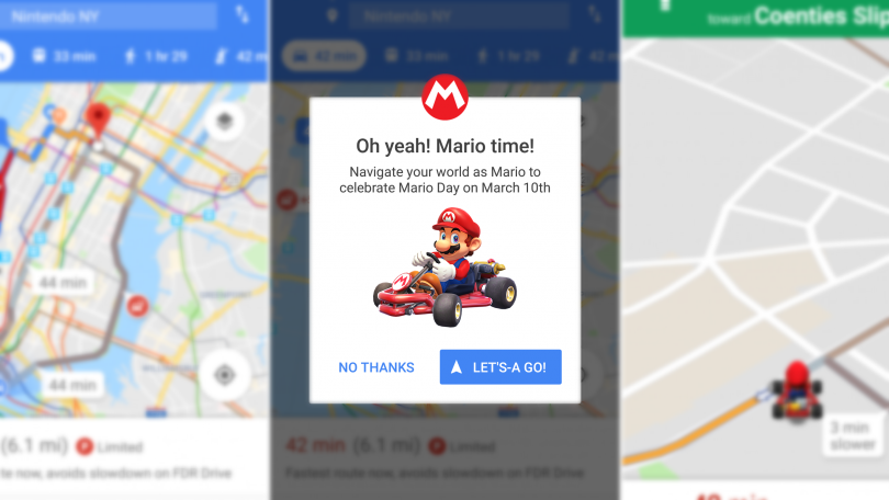 Explore o mundo com Mario Kart