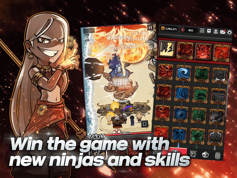 jogar gratis Ninja Battle : Defense RPG
