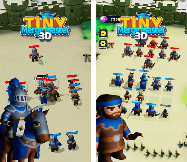 jogar gratis Tiny Merge Master：Merge&Fight