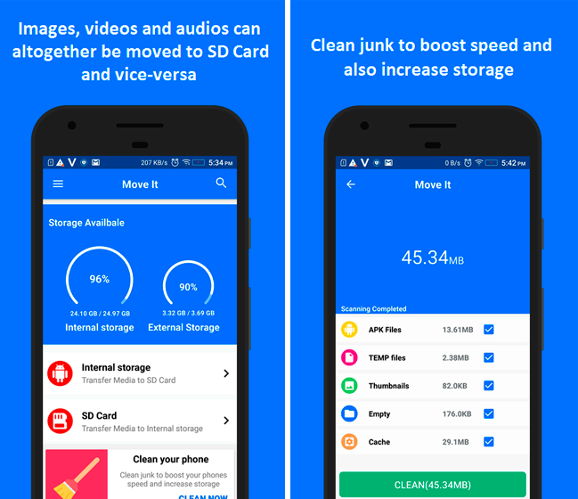 Baixar APK MoveIt: Move Media to SD Card de graça para Android