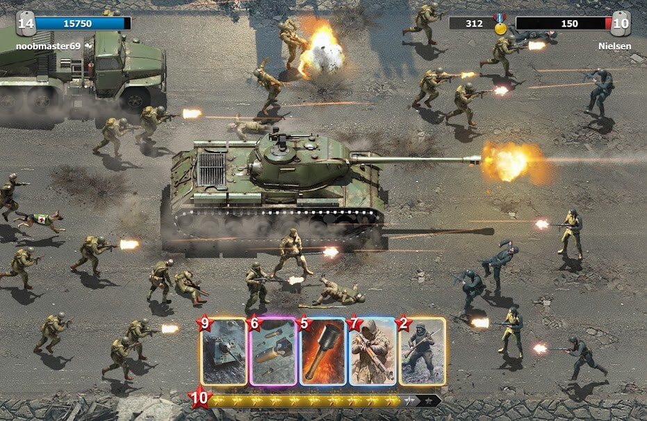 jogar Heroes of War: WW2 strategy